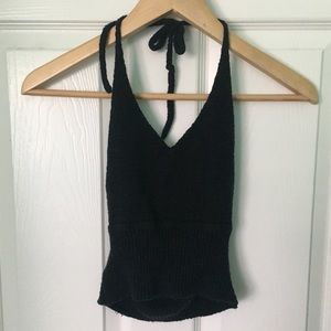 Knitted halter